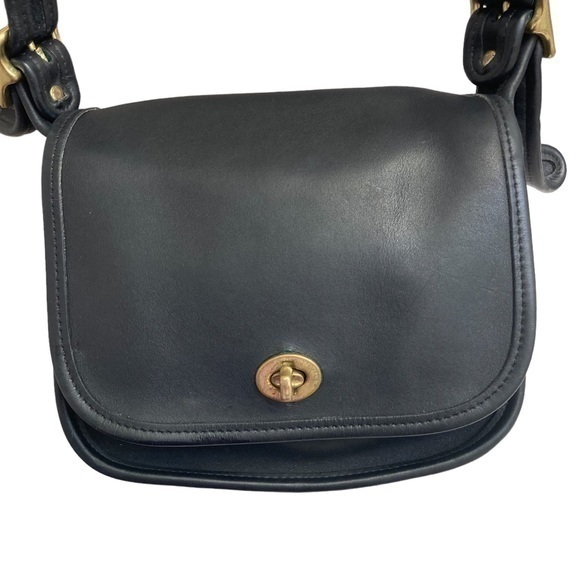 Coach vintage black leather 9965 legacy trail bag - Picture 1 of 15